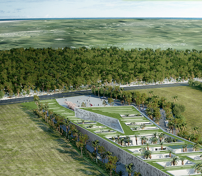 2ème prix : Groupement Taoufik El Oufir et l'Agence AIA (architectes, ingénieurs associés (Paris))
